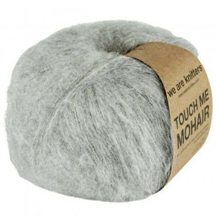 Příze Touch me Mohair z mohéru, hedvábí, alpaky šedá Grey 2