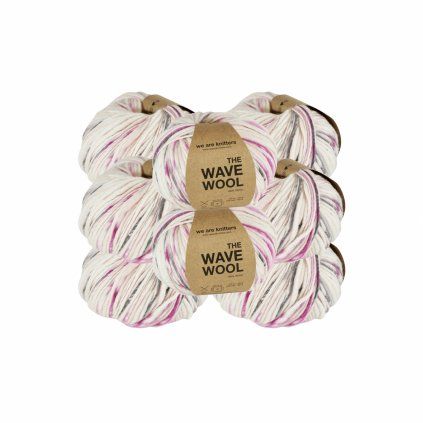 Sada 8x příze The Wave Wool – Flamingo