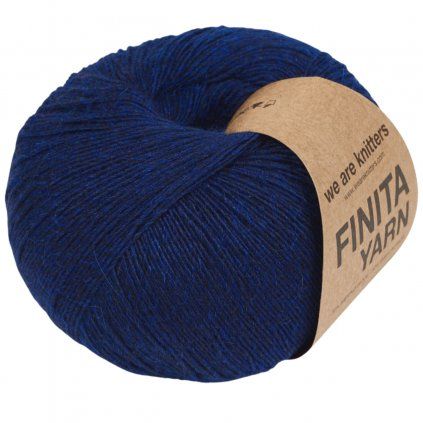 Příze Finita Yarn z merino vlny a baby alpaky modrá Navy Blue 2