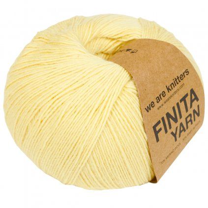 Příze Finita Yarn z merino vlny a baby alpaky žlutá Light Yellow 2