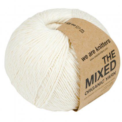 Příze The Mixed Yarn z vlny a bavlny přírodní bílá Natural 2