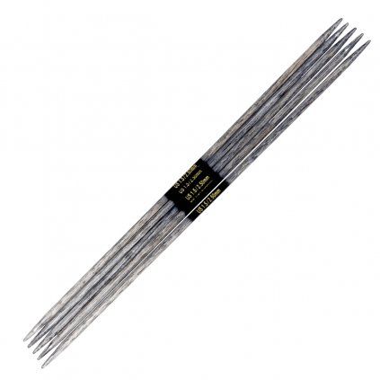 Rovné ponožkové jehlice Lykke 2,5 mm šedá Driftwood