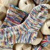 Pletené ponožky z příze The Pima Cotton v barvě Hand Painted Sprinkle