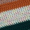 Háčkovaný úplet z pima bavlny na pletení The Pima Cotton duhová Marshmallow