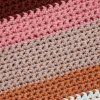 Háčkovaný úplet z pima bavlny na pletení The Pima Cotton hnědá Sunrise
