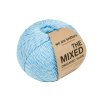 Příze The Mixed Yarn z vlny a bavlny – modrá Sky Blue 2